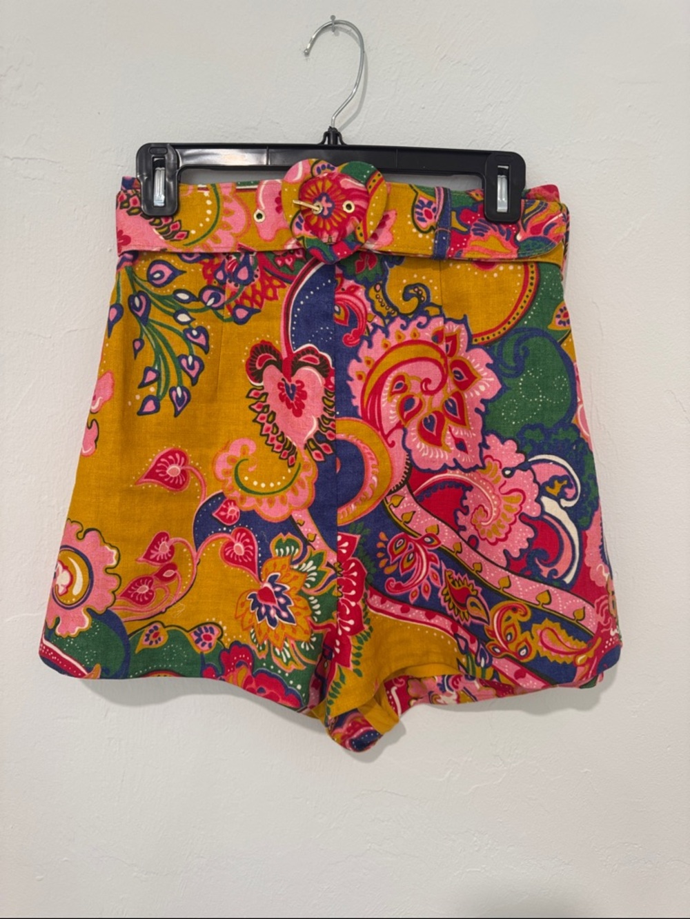 Zimmermann Lovestruck High-Waist Floral Paisley Print Shorts